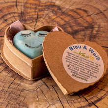 Lade das Bild in den Galerie-Viewer, Naturseife Blau & Weiß